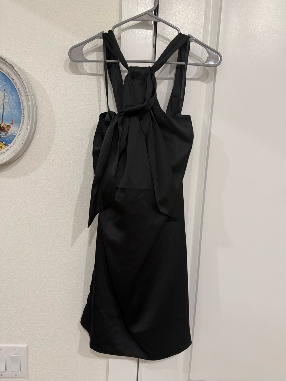 NWT Women’s Black Halter Mini Dress